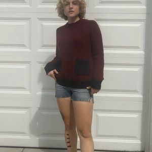 Color-blocked Ellen Tracy Pullover Sweater